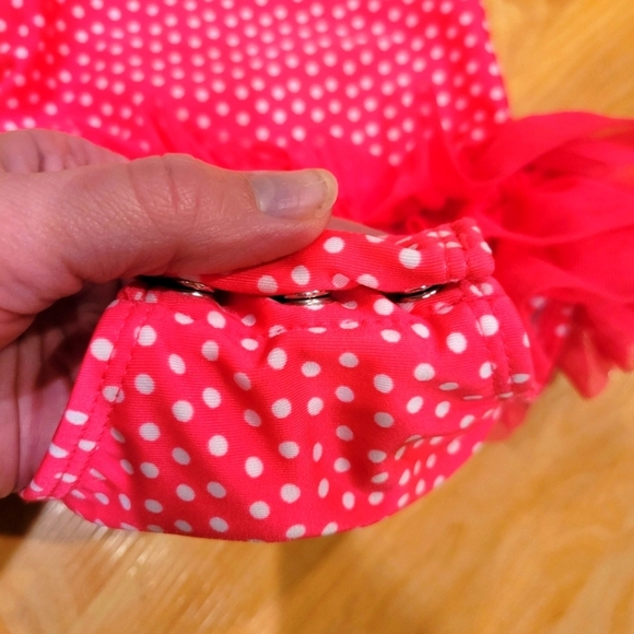 Cat & Jack Polkadot Tutu Ome Piece Swim Suit Size 9 Months - Picture 2 of 5